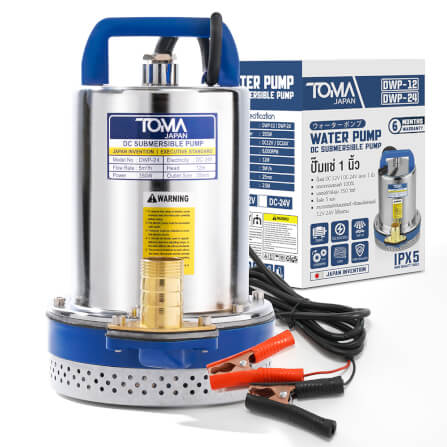 ปั๊มจุ่มโซล่าเซลล์ TOMA JAPAN รุ่น DWP-24 ขนาด 1 นิ้ว 24V 350W_7